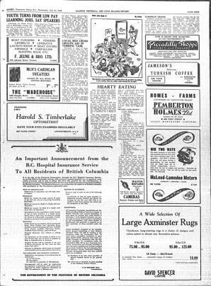 Saanich Peninsula And Gulf Islands Review Wed, July 21, 1948 (Page 9)