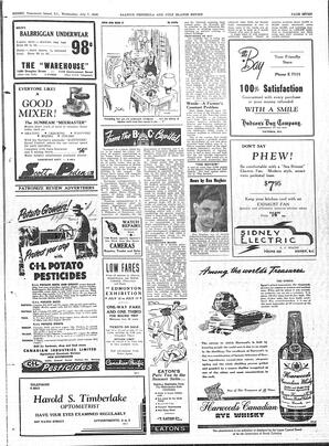 Saanich Peninsula And Gulf Islands Review Wed, July 7, 1948 (Page 7)