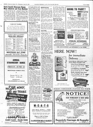 Saanich Peninsula And Gulf Islands Review Wed, June 23, 1948 (Page 3)