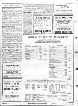 Saanich Peninsula And Gulf Islands Review Wed, March 24, 1948 (Page 4)
