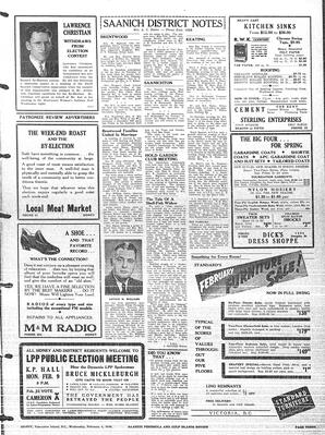 Saanich Peninsula And Gulf Islands Review Wed, February 4, 1948 (Page 3)