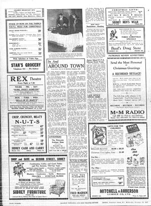 Saanich Peninsula And Gulf Islands Review Wed, November 26, 1947 (Page 12)