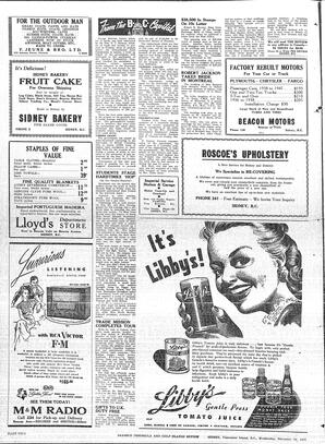 Saanich Peninsula And Gulf Islands Review Wed, November 19, 1947 (Page 2)