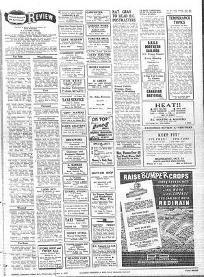 Saanich Peninsula And Gulf Islands Review Wed, October 8, 1947 (Page 7)