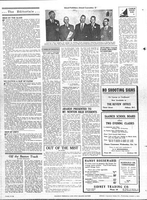 Saanich Peninsula And Gulf Islands Review Wed, October 1, 1947 (Page 4)