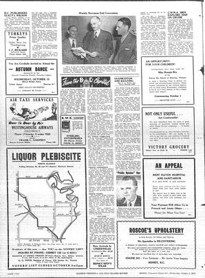Saanich Peninsula And Gulf Islands Review Wed, October 1, 1947 (Page 2)
