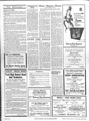 Saanich Peninsula And Gulf Islands Review Wed, April 9, 1947 (Page 4)