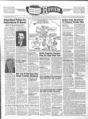 Saanich Peninsula And Gulf Islands Review Wed, March 19, 1947 (Page 1)