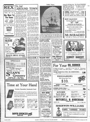 Saanich Peninsula And Gulf Islands Review Wed, January 29, 1947 (Page 8)
