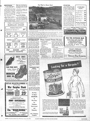 Saanich Peninsula And Gulf Islands Review Wed, January 29, 1947 (Page 7)
