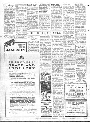 Saanich Peninsula And Gulf Islands Review Wed, January 29, 1947 (Page 6)
