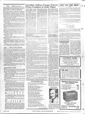 Saanich Peninsula And Gulf Islands Review Wed, January 29, 1947 (Page 4)