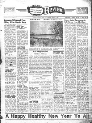 Saanich Peninsula And Gulf Islands Review Wed, January 1, 1947 (Page 1)