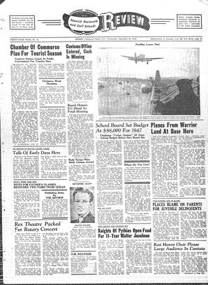 Saanich Peninsula And Gulf Islands Review Wed, December 18, 1946 (Page 1)