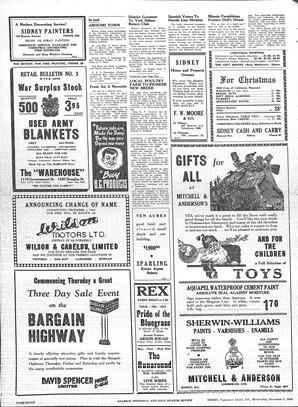 Saanich Peninsula And Gulf Islands Review Wed, December 4, 1946 (Page 8)