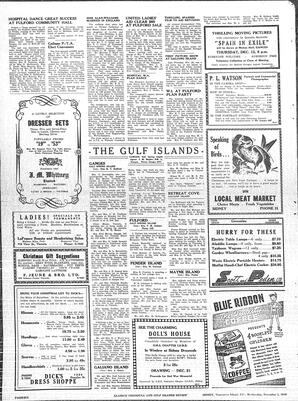 Saanich Peninsula And Gulf Islands Review Wed, December 4, 1946 (Page 6)