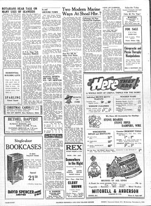 Saanich Peninsula And Gulf Islands Review Wed, November 6, 1946 (Page 8)
