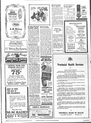 Saanich Peninsula And Gulf Islands Review Wed, November 6, 1946 (Page 7)
