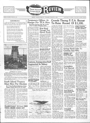 Saanich Peninsula And Gulf Islands Review Wed, November 6, 1946 (Page 1)