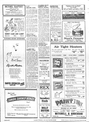 Saanich Peninsula And Gulf Islands Review Wed, October 23, 1946 (Page 8)