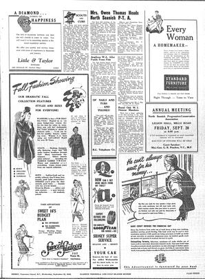 Saanich Peninsula And Gulf Islands Review Wed, September 18, 1946 (Page 3)