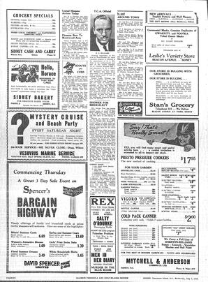 Saanich Peninsula And Gulf Islands Review Wed, July 3, 1946 (Page 6)