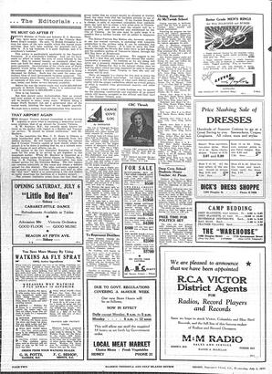 Saanich Peninsula And Gulf Islands Review Wed, July 3, 1946 (Page 2)