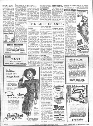 Saanich Peninsula And Gulf Islands Review Wed, May 22, 1946 (Page 6)