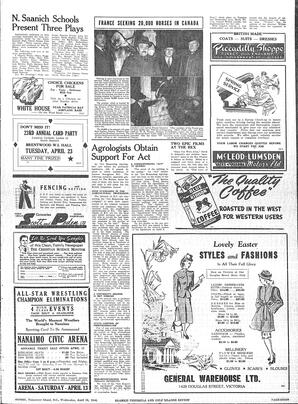 Saanich Peninsula And Gulf Islands Review Wed, April 10, 1946 (Page 7)