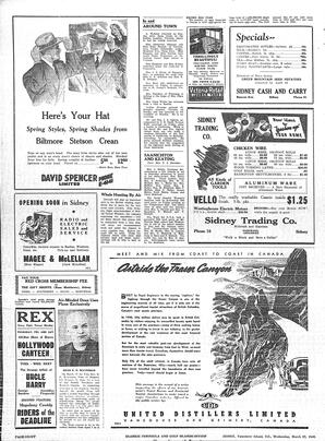 Saanich Peninsula And Gulf Islands Review Wed, March 27, 1946 (Page 8)