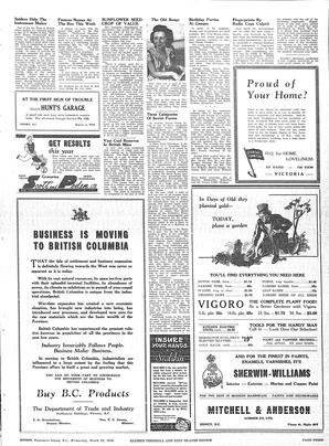 Saanich Peninsula And Gulf Islands Review Wed, March 27, 1946 (Page 3)