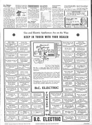 Saanich Peninsula And Gulf Islands Review Wed, March 20, 1946 (Page 7)