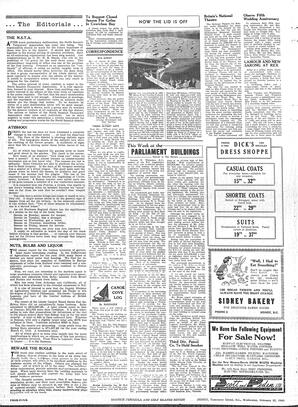 Saanich Peninsula And Gulf Islands Review Wed, February 27, 1946 (Page 4)