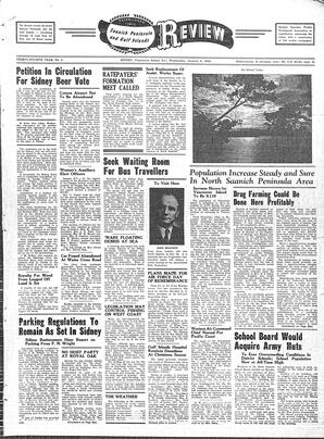 Saanich Peninsula And Gulf Islands Review Wed, January 9, 1946 (Page 1)