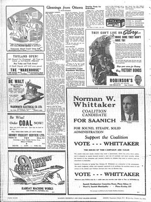 Saanich Peninsula And Gulf Islands Review Wed, October 24, 1945 (Page 8)