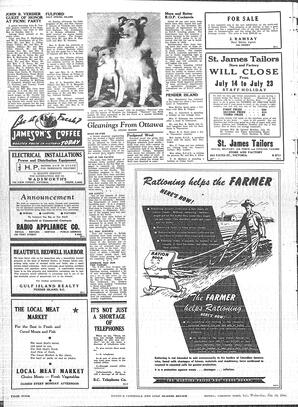 Saanich Peninsula And Gulf Islands Review Wed, July 18, 1945 (Page 4)