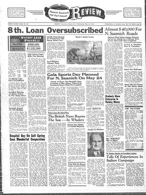 Saanich Peninsula And Gulf Islands Review Wed, May 16, 1945 (Page 1)