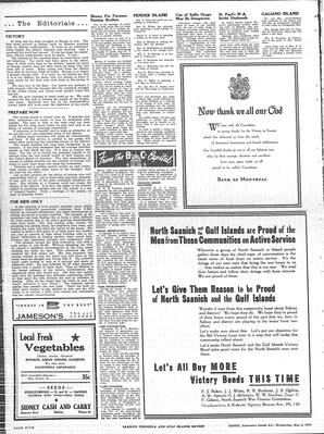 Saanich Peninsula And Gulf Islands Review Wed, May 9, 1945 (Page 4)