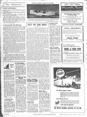 Saanich Peninsula And Gulf Islands Review Wed, January 24, 1945 (Page 2)
