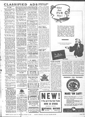 Saanich Peninsula And Gulf Islands Review Wed, December 13, 1944 (Page 5)
