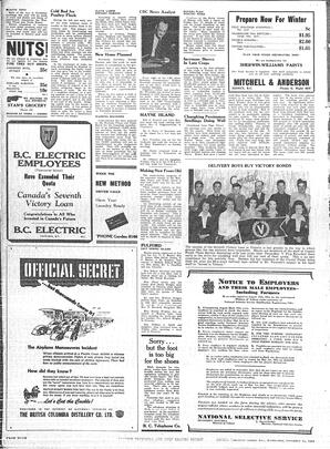 Saanich Peninsula And Gulf Islands Review Wed, November 15, 1944 (Page 4)