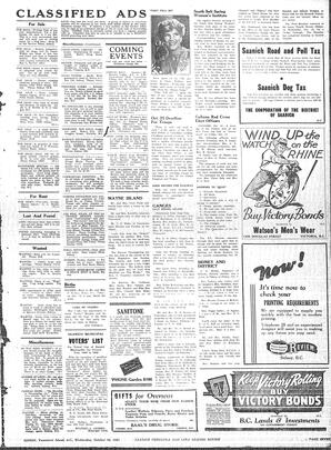 Saanich Peninsula And Gulf Islands Review Wed, October 18, 1944 (Page 7)