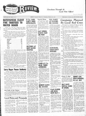 Saanich Peninsula And Gulf Islands Review Wed, February 23, 1944 (Page 1)