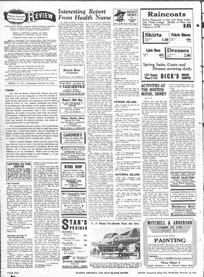 Saanich Peninsula And Gulf Islands Review Wed, February 16, 1944 (Page 2)