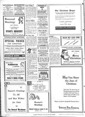 Saanich Peninsula And Gulf Islands Review Wed, December 22, 1943 (Page 2)
