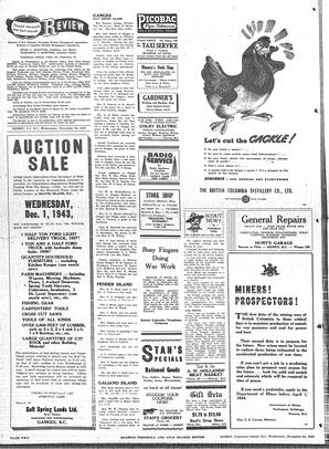 Saanich Peninsula And Gulf Islands Review Wed, November 24, 1943 (Page 2)
