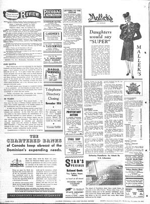 Saanich Peninsula And Gulf Islands Review Wed, November 10, 1943 (Page 2)
