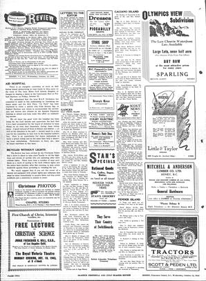 Saanich Peninsula And Gulf Islands Review Wed, October 13, 1943 (Page 2)