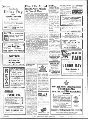 Saanich Peninsula And Gulf Islands Review Wed, August 11, 1943 (Page 4)