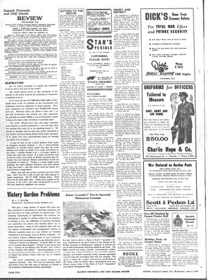 Saanich Peninsula And Gulf Islands Review Wed, June 2, 1943 (Page 2)